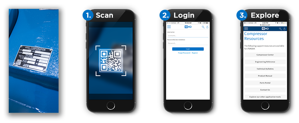 Изображение процесса сканирования QR-кода с телефона
