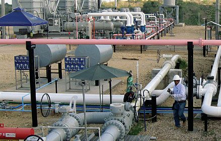 Сбор газа в Колумбии