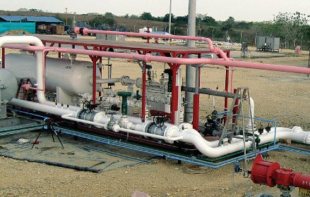 Сбор газа в Колумбии