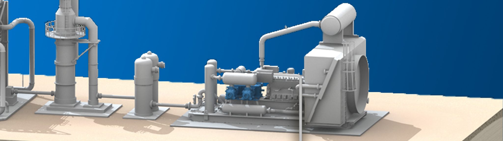 A rendering of an Acid Gas Service Unit being used to safely dispose of the corrosive, acidic mixture